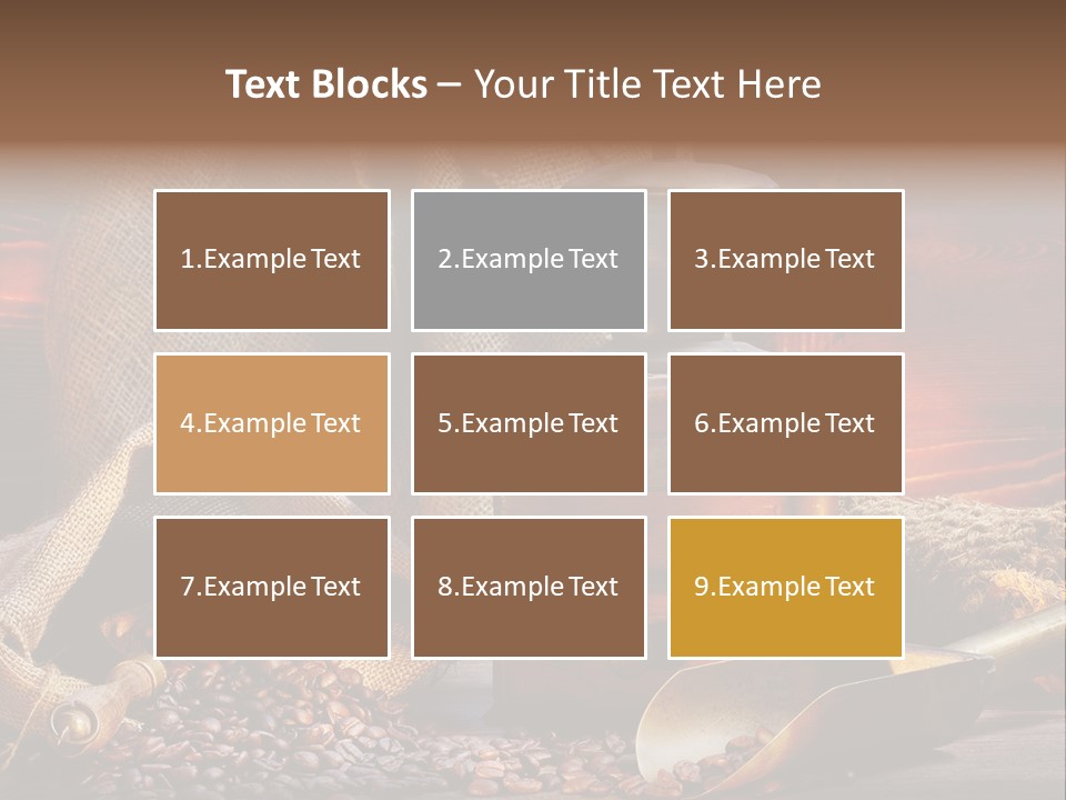 Bohne Bohnen Hohe Aufl PowerPoint Template