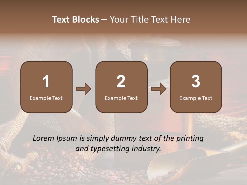 Bohne Bohnen Hohe Aufl PowerPoint Template