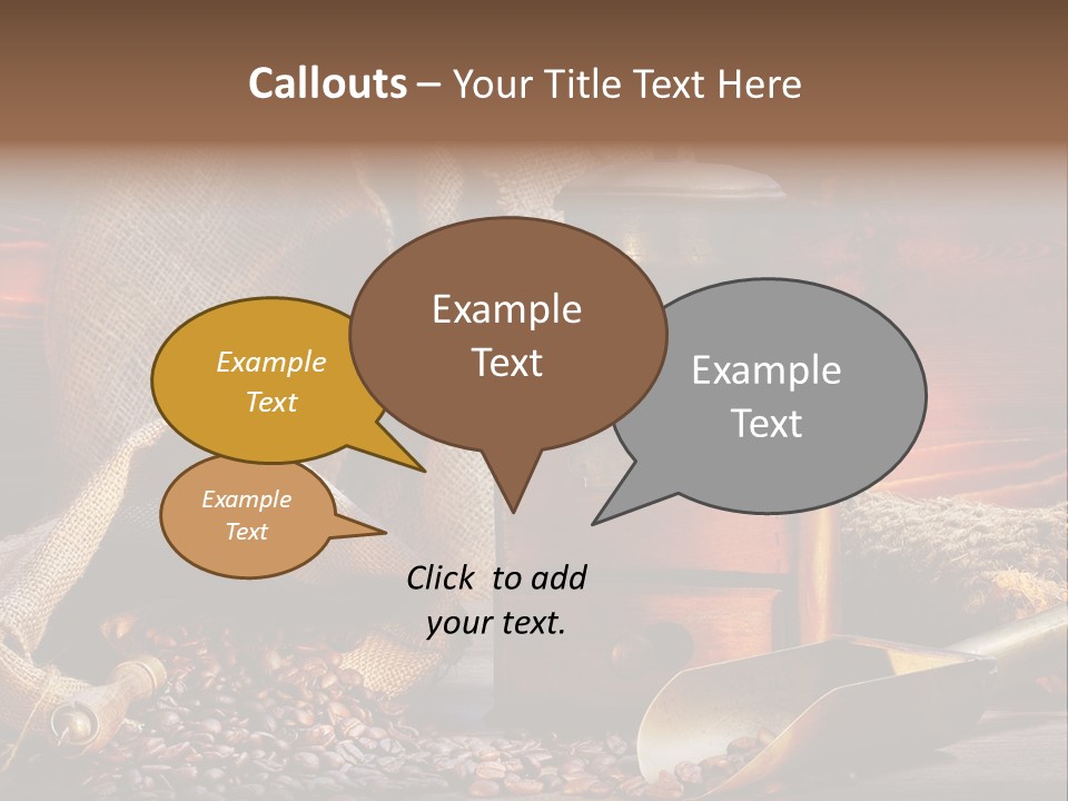 Bohne Bohnen Hohe Aufl PowerPoint Template