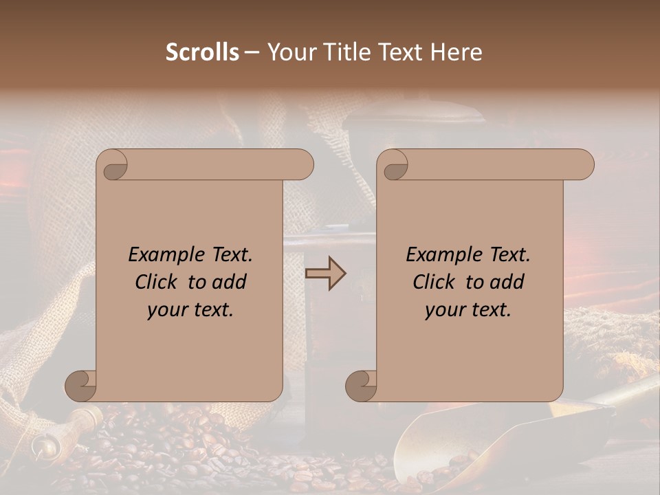 Bohne Bohnen Hohe Aufl PowerPoint Template