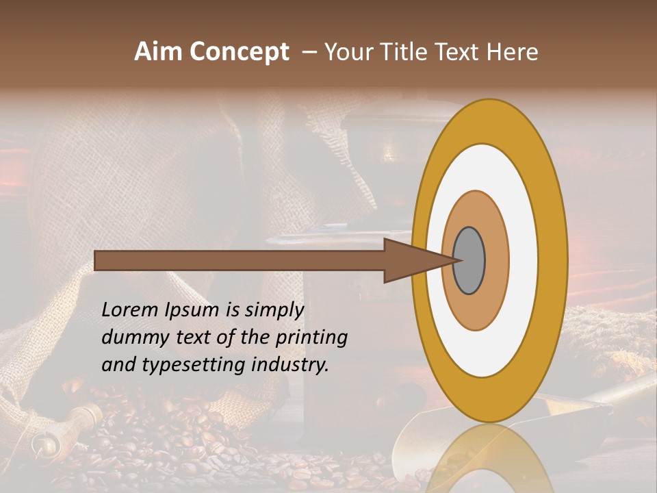 Bohne Bohnen Hohe Aufl PowerPoint Template