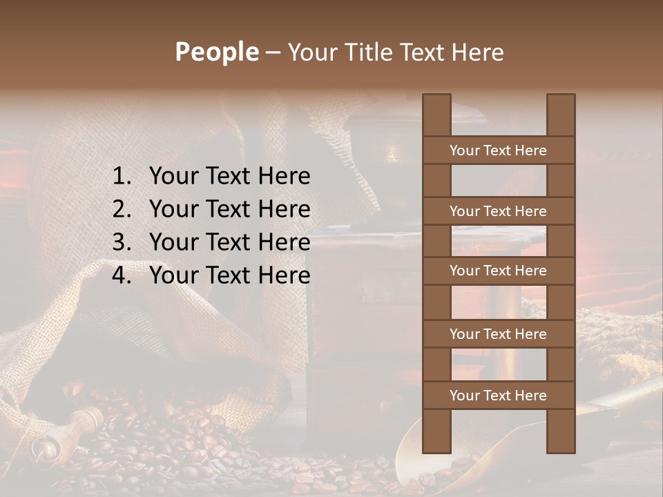 Bohne Bohnen Hohe Aufl PowerPoint Template