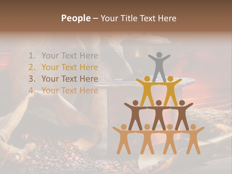 Bohne Bohnen Hohe Aufl PowerPoint Template