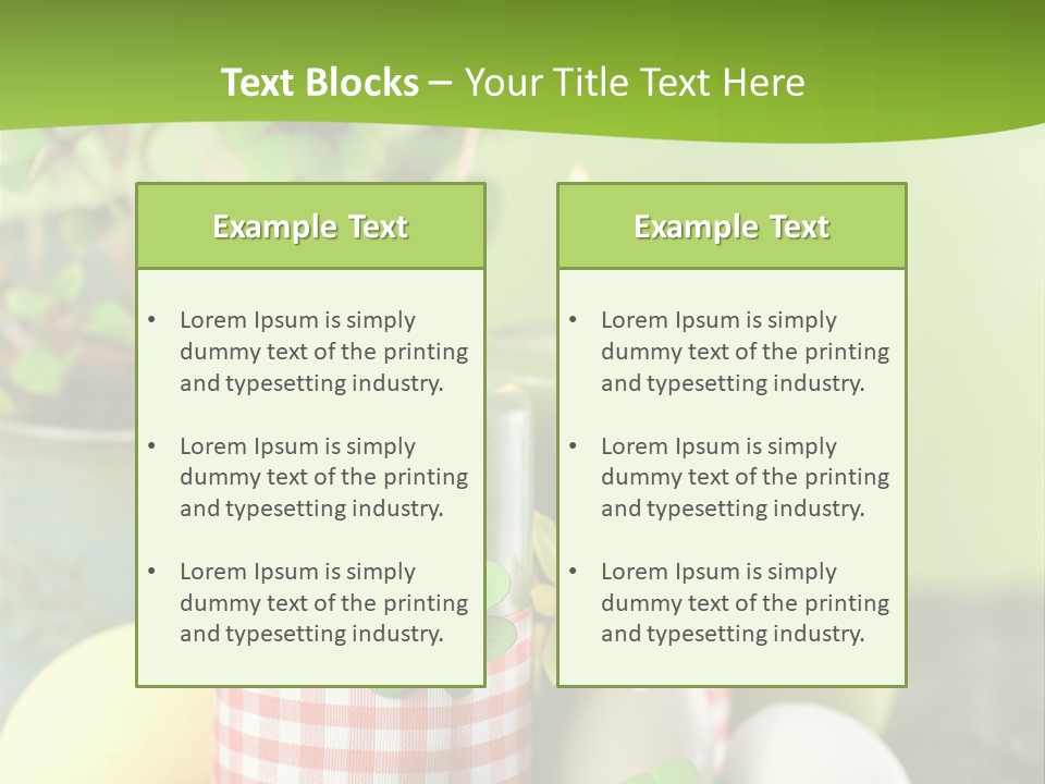 Multicolored Easter Background Candle PowerPoint Template