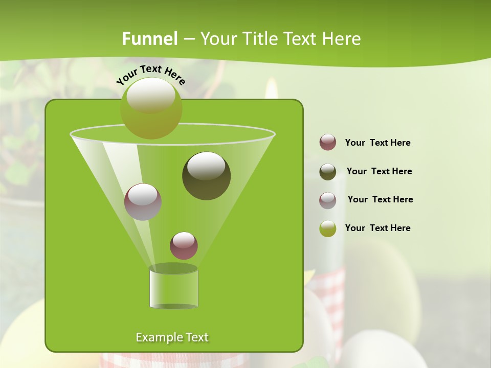 Multicolored Easter Background Candle PowerPoint Template