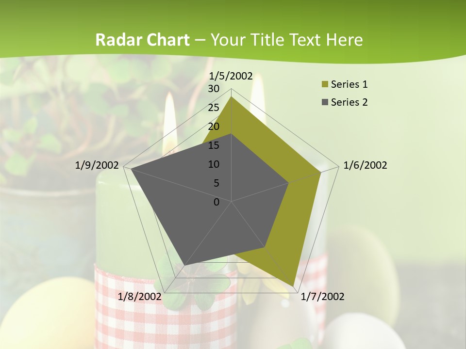 Multicolored Easter Background Candle PowerPoint Template