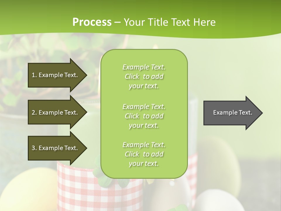 Multicolored Easter Background Candle PowerPoint Template