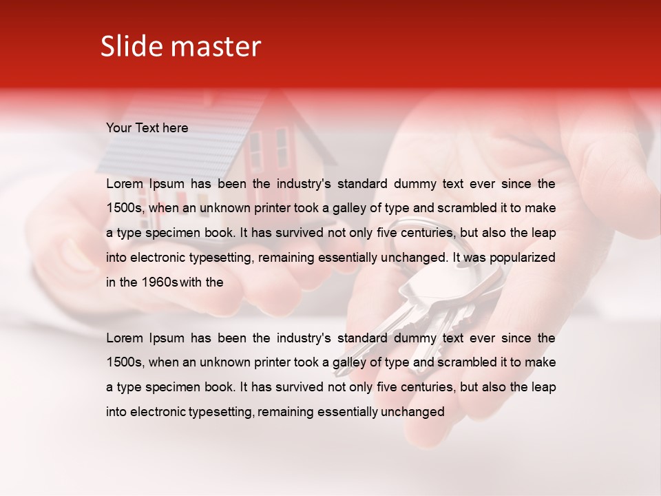 Owner Financial Haus PowerPoint Template