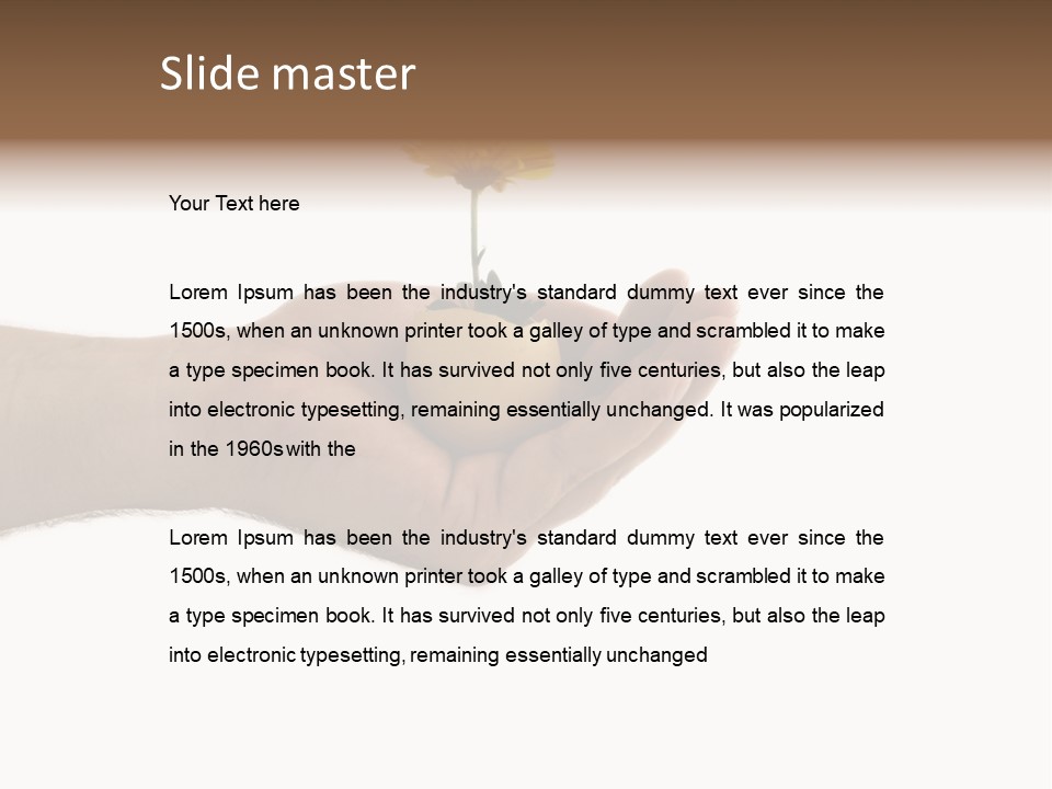 Natur Blume Pflanze PowerPoint Template