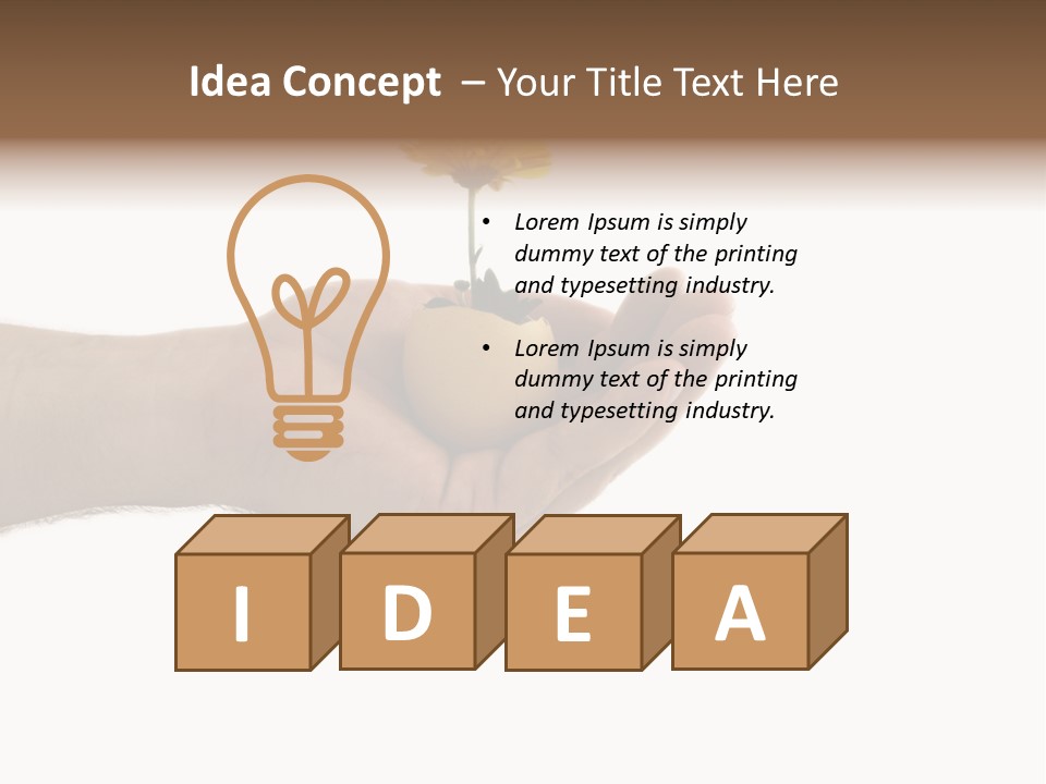 Natur Blume Pflanze PowerPoint Template