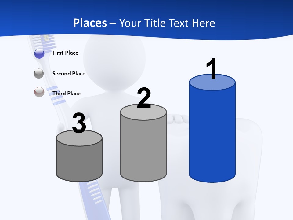 Clean White Blue PowerPoint Template