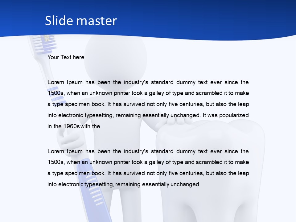 Clean White Blue PowerPoint Template