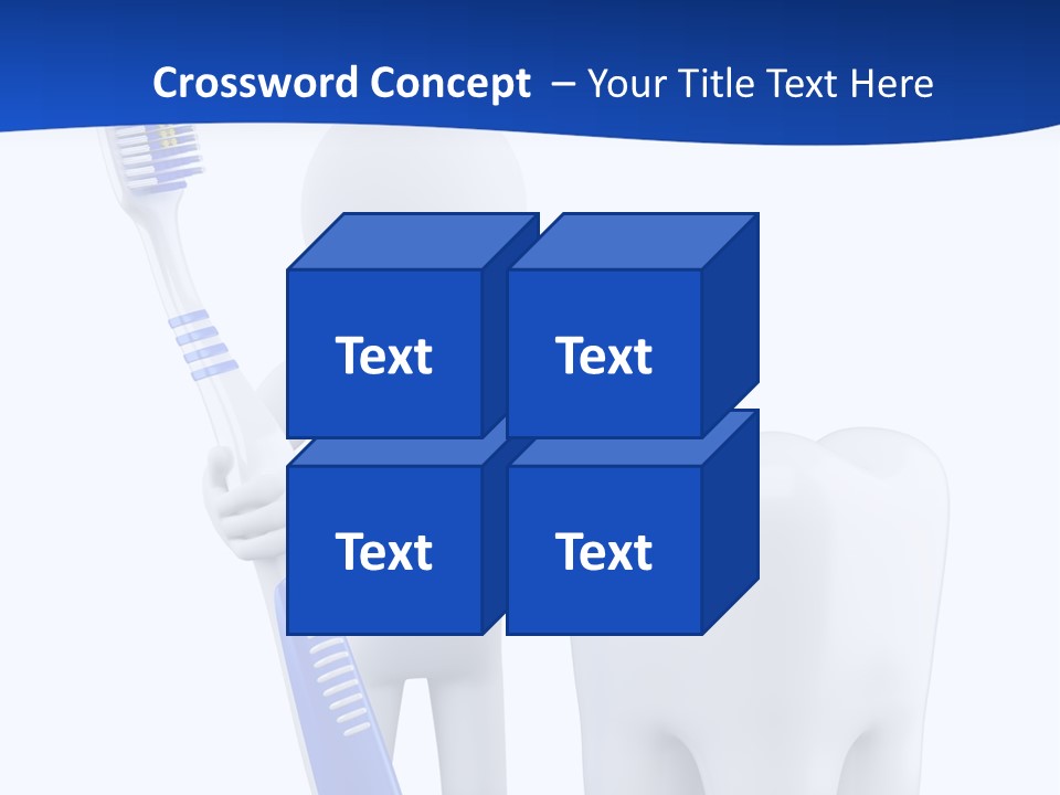 Clean White Blue PowerPoint Template