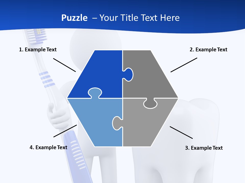 Clean White Blue PowerPoint Template