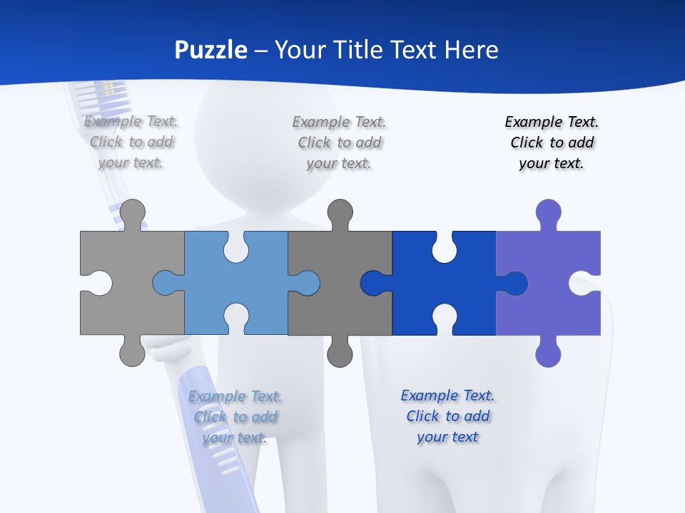 Clean White Blue PowerPoint Template