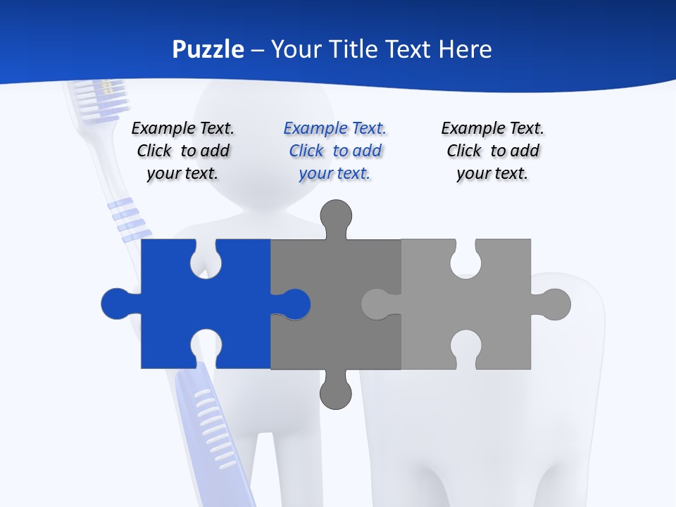 Clean White Blue PowerPoint Template