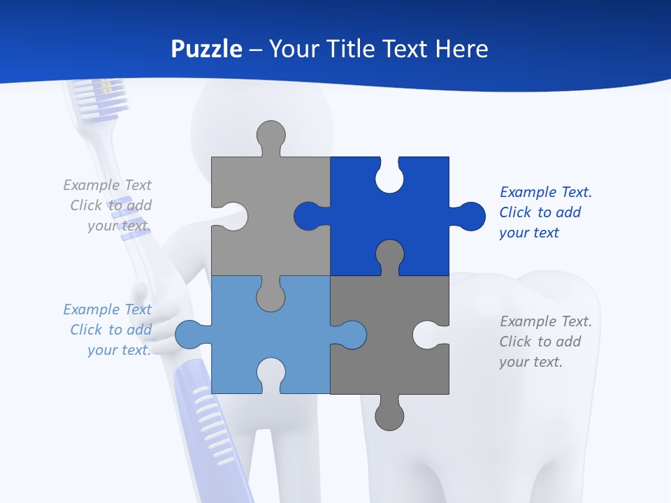Clean White Blue PowerPoint Template