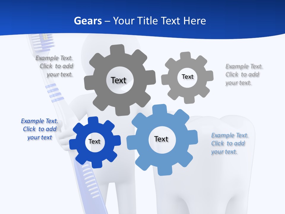 Clean White Blue PowerPoint Template