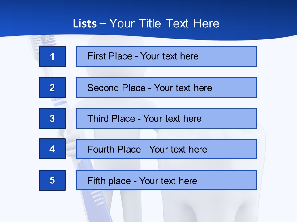 Clean White Blue PowerPoint Template