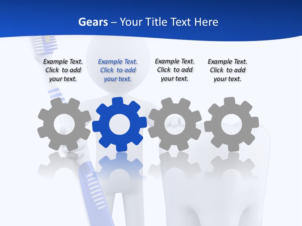 Clean White Blue PowerPoint Template