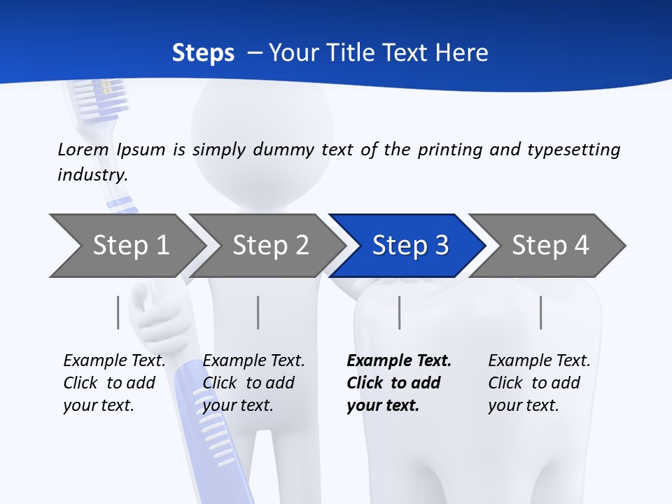 Clean White Blue PowerPoint Template