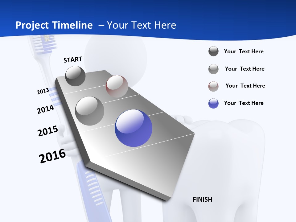 Clean White Blue PowerPoint Template
