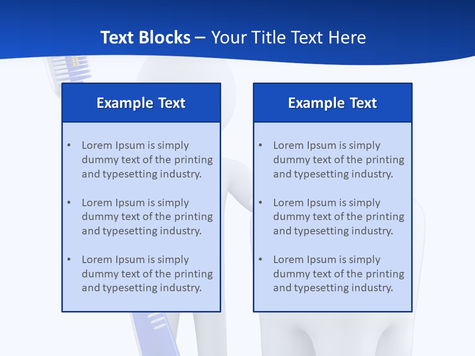 Clean White Blue PowerPoint Template