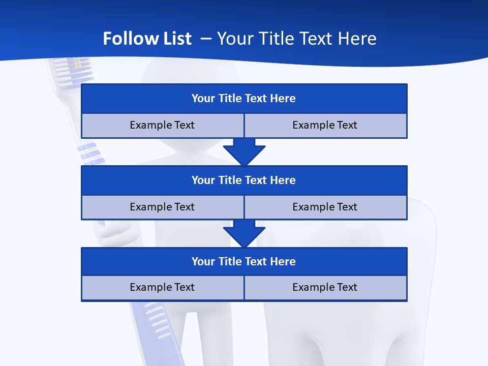 Clean White Blue PowerPoint Template