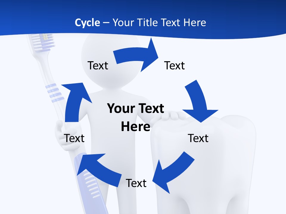 Clean White Blue PowerPoint Template