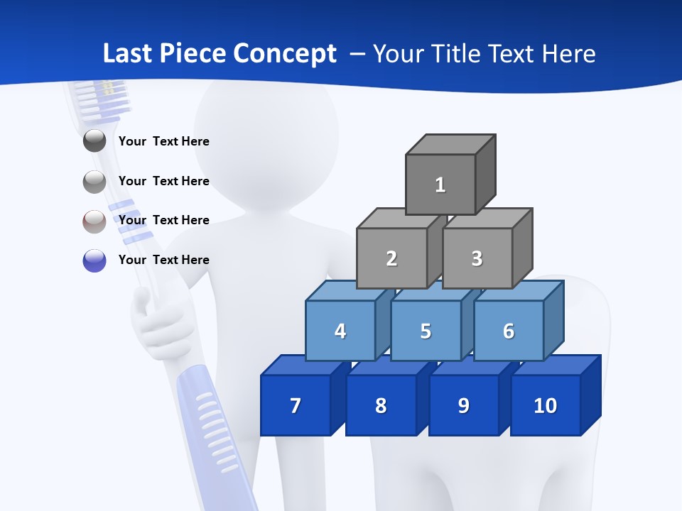 Clean White Blue PowerPoint Template