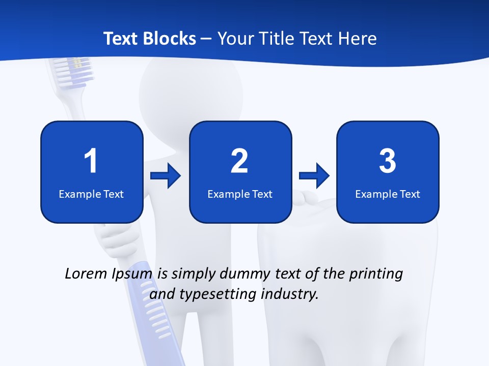 Clean White Blue PowerPoint Template