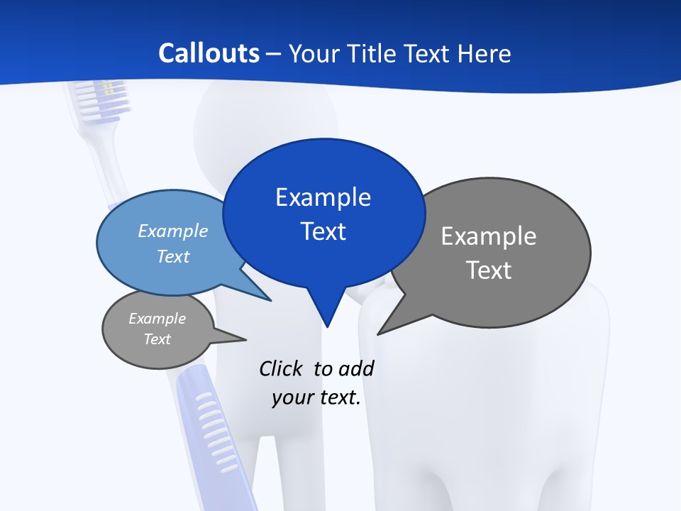 Clean White Blue PowerPoint Template