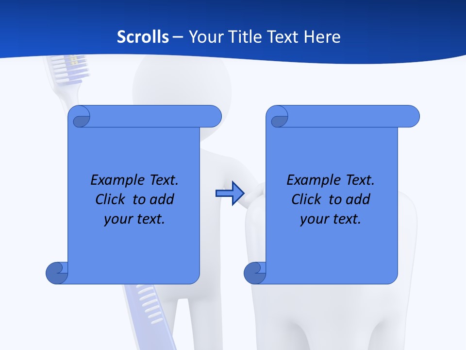 Clean White Blue PowerPoint Template