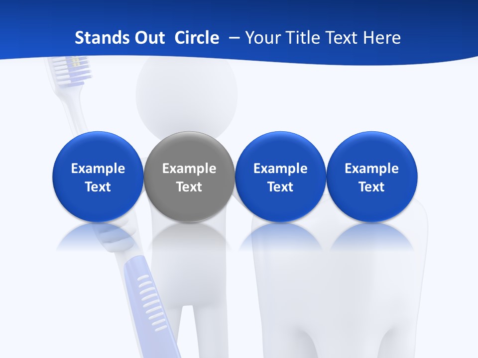 Clean White Blue PowerPoint Template