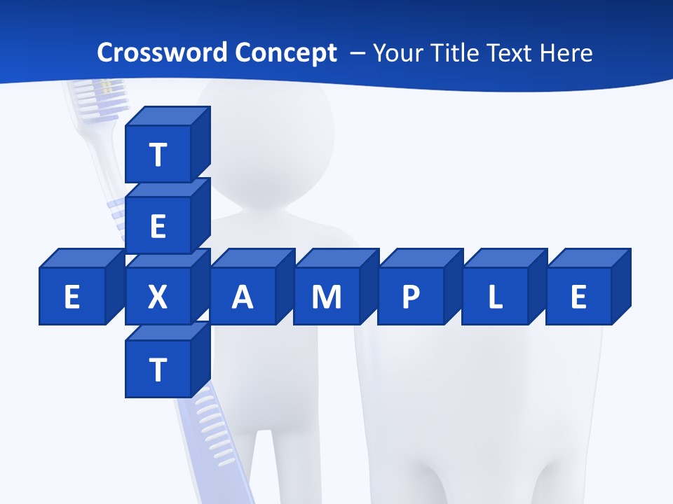 Clean White Blue PowerPoint Template