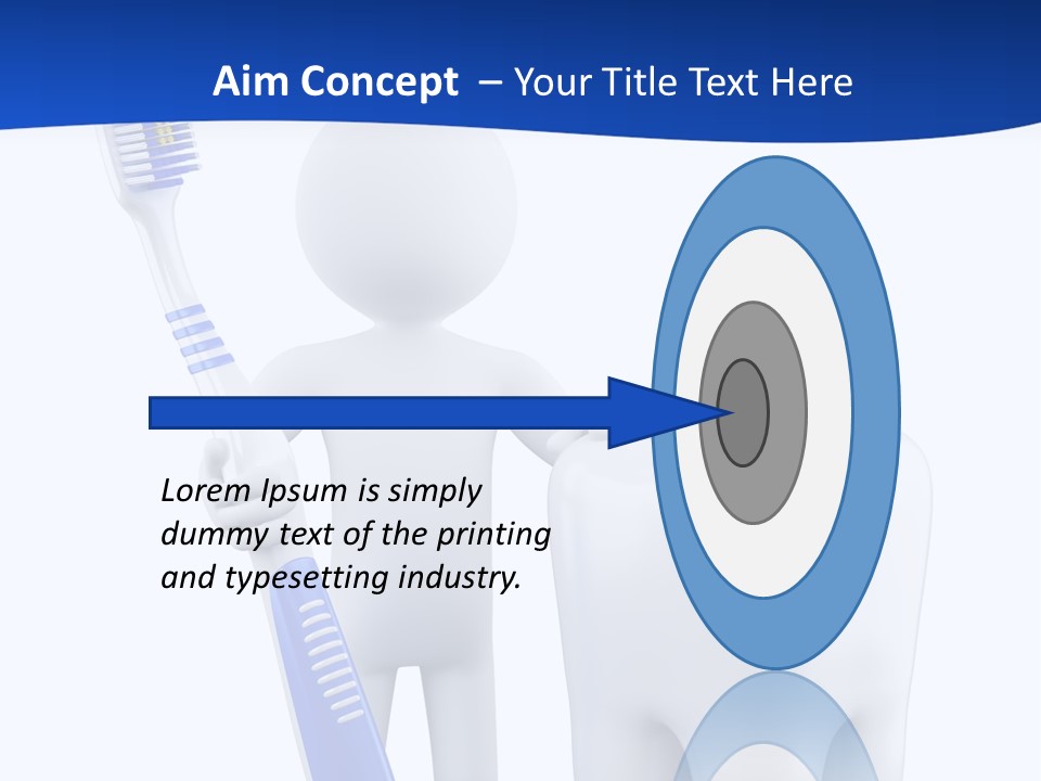 Clean White Blue PowerPoint Template