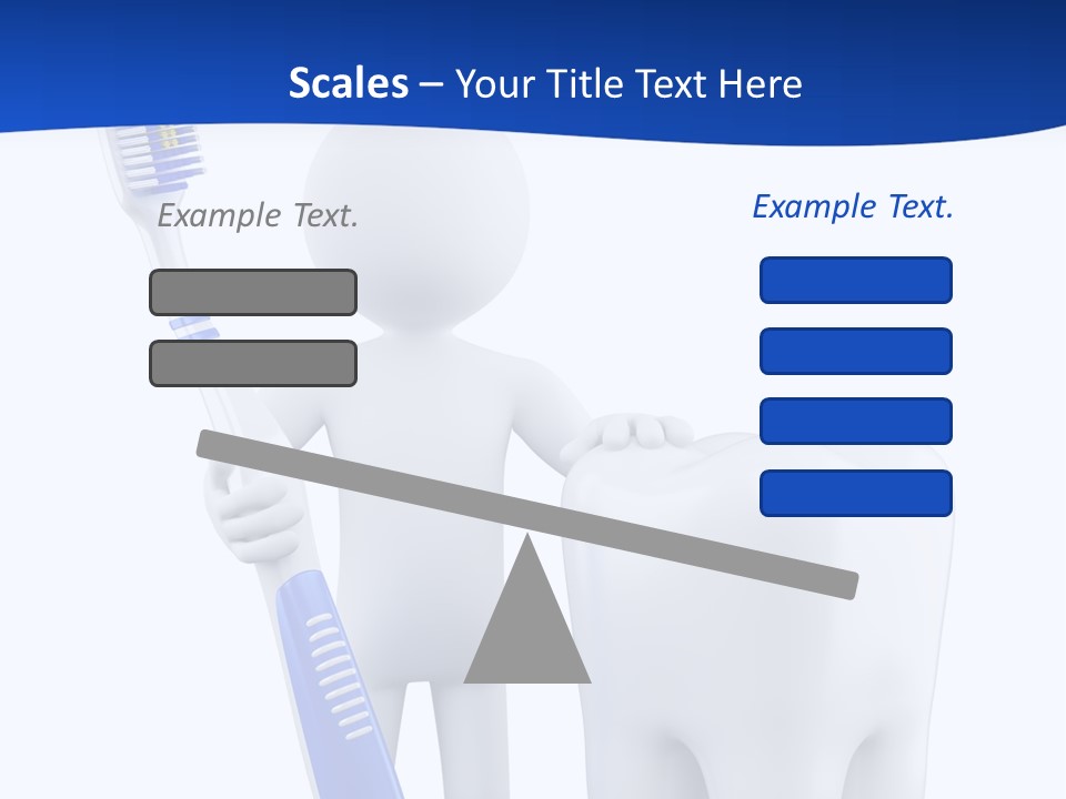 Clean White Blue PowerPoint Template