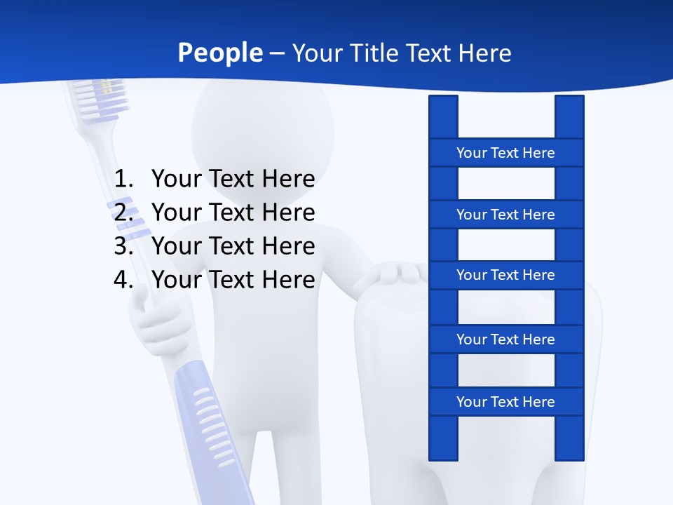 Clean White Blue PowerPoint Template