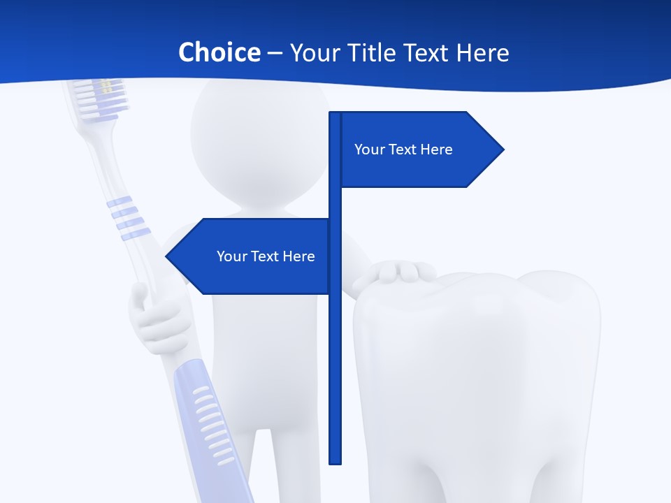 Clean White Blue PowerPoint Template