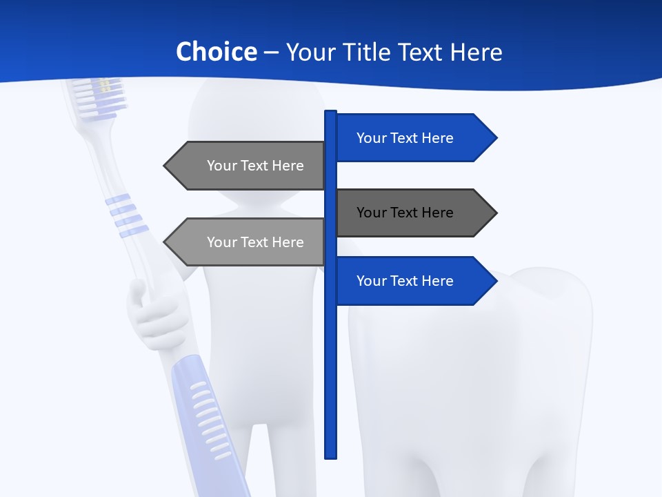 Clean White Blue PowerPoint Template