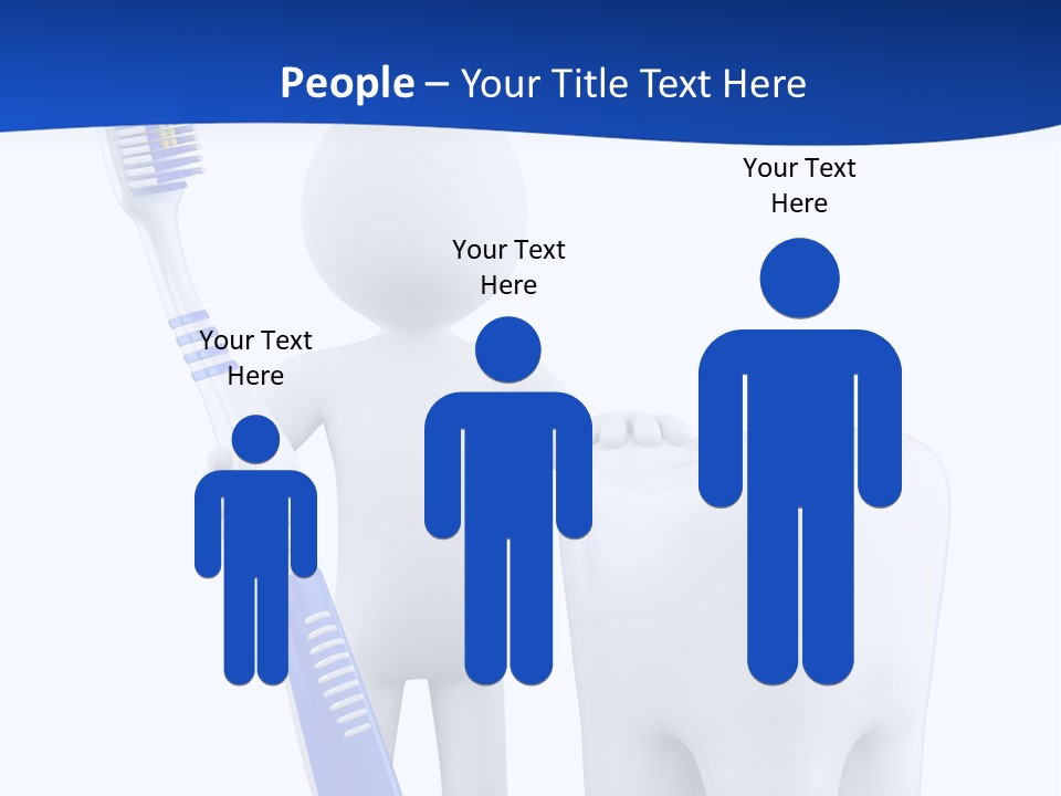 Clean White Blue PowerPoint Template