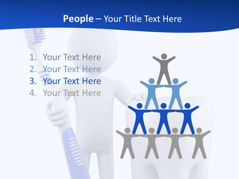 Clean White Blue PowerPoint Template