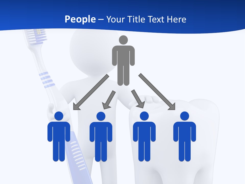 Clean White Blue PowerPoint Template