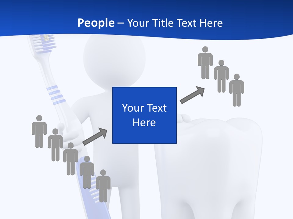 Clean White Blue PowerPoint Template