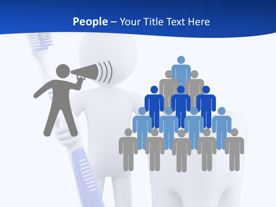 Clean White Blue PowerPoint Template