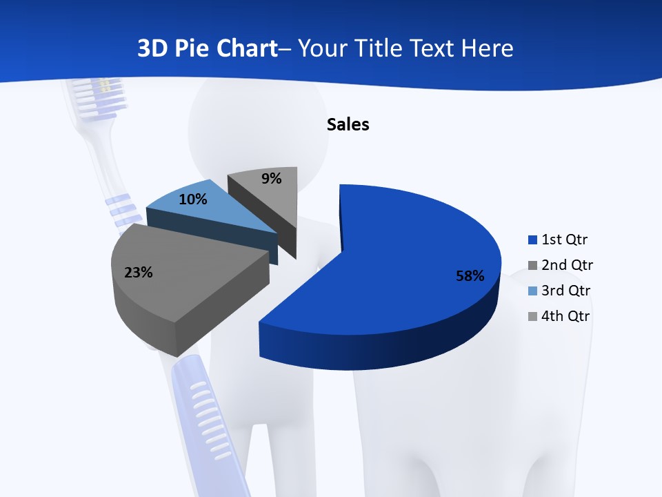 Clean White Blue PowerPoint Template