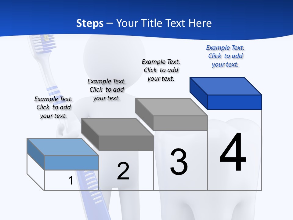 Clean White Blue PowerPoint Template