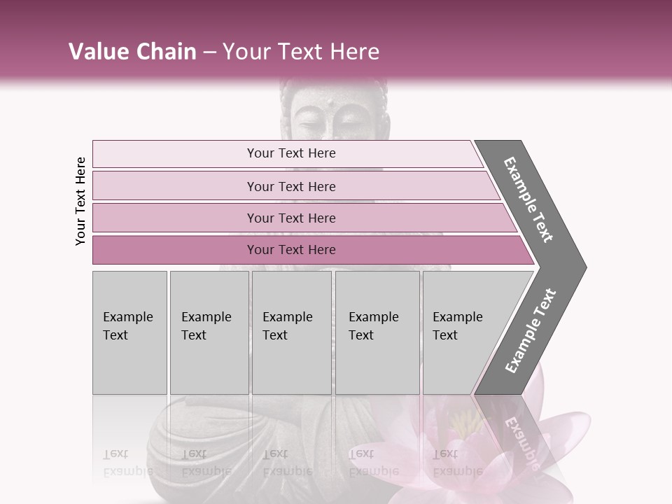 Prier Statue De Bouddha Fleur PowerPoint Template