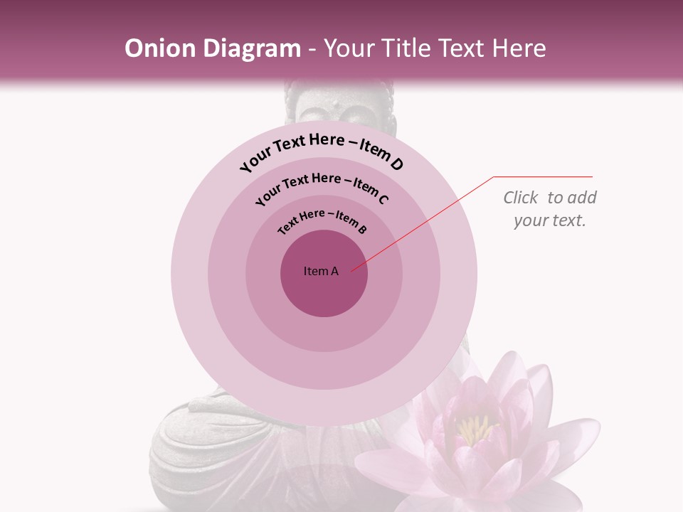 Prier Statue De Bouddha Fleur PowerPoint Template