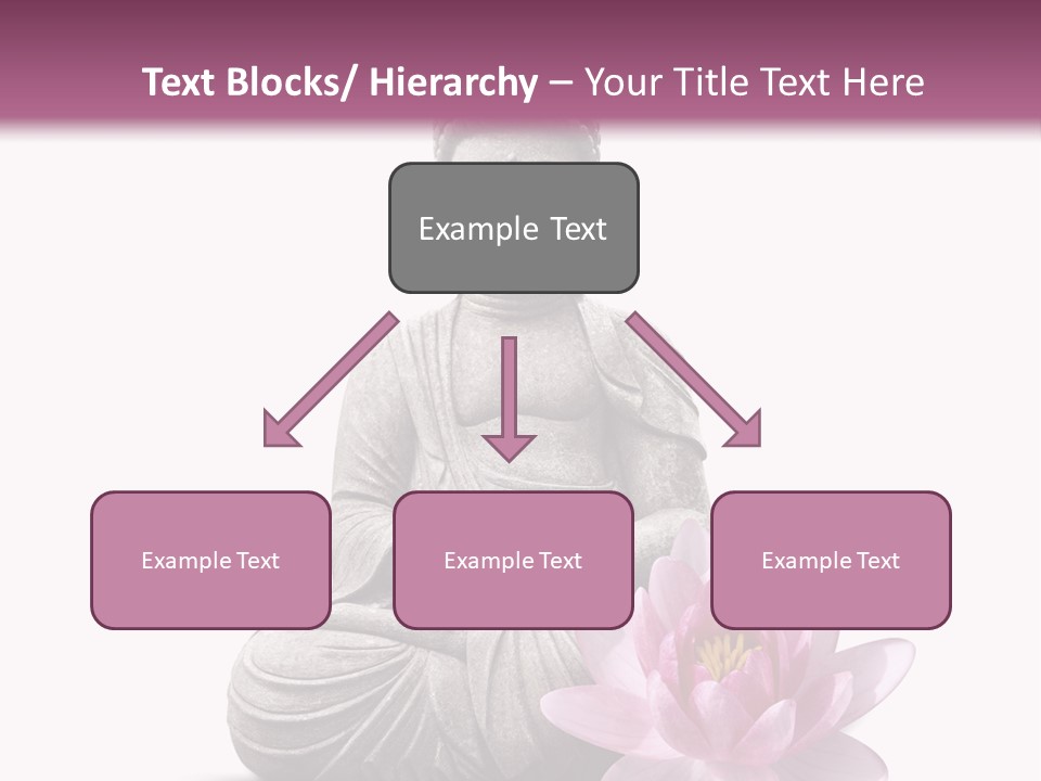 Prier Statue De Bouddha Fleur PowerPoint Template